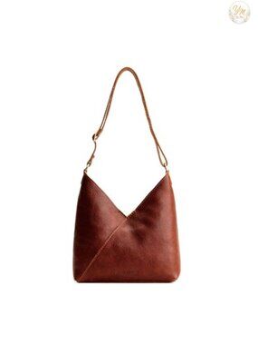 Handmade Full Grain Leather Slouchy Crossbody Shoulder Bag